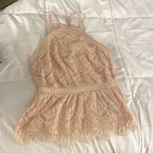 Lace flowy top